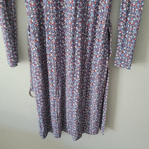Tory Burch Geometric Scoop neck Multicolored Belted Dress - Picture 8 of 11